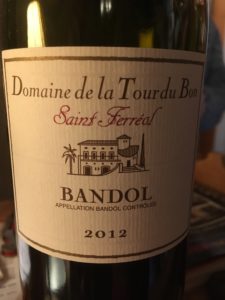 Vin Rouge 2012 AOC Bandol Cuvée Saint-Férréol