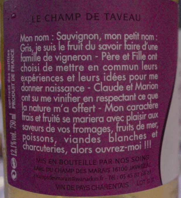 AURIEZ-VOUS BU LE VIN DES CHARENTAIS ? (2)