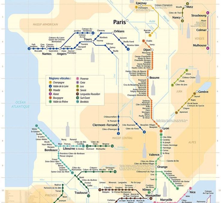 PLAN DE MÉTRO DES VINS DE FRANCE